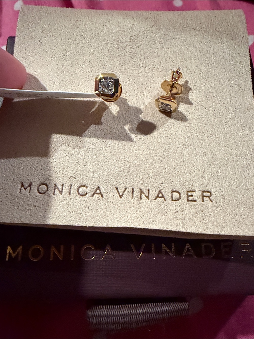 Monica Vinader Lab Grown Diamond Stud Earrings